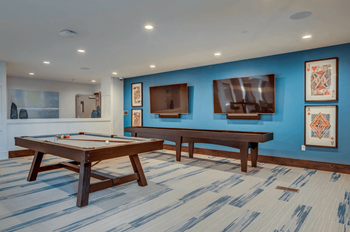 Lounge with billiards & shuffleboard